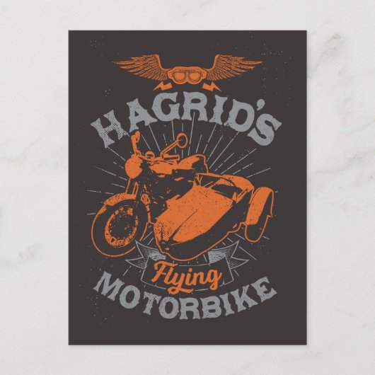 Hagrids fliegendes Motorrad Einladungspostkarte (Vorderseite)