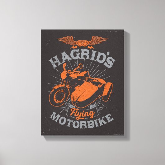 Hagrids fliegendes Motorrad Leinwanddruck (Vorderseite)