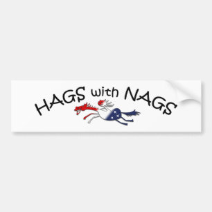 Hags mit Nags Patriotischer Autoaufkleber