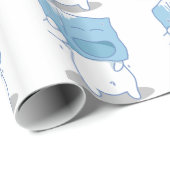 Haha-Eiswürfel Geschenkpapier (Rolleneckpunkt)