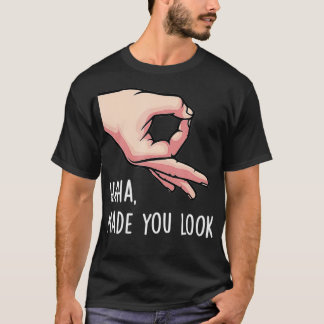 Haha ließ dich lustig Finger Circle Handspiel G T-Shirt