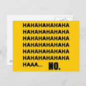 HAHA... NEIN POSTKARTE (Vorne/Hinten)
