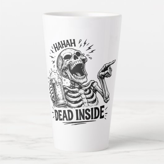 Haha Toter Innen Skelett Milchtasse (Vorderseite)