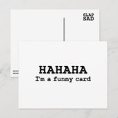 Hahaha lustige Postkarte (Vorne/Hinten)