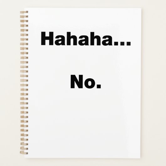 Hahaha..nein Planer (Vorderseite)