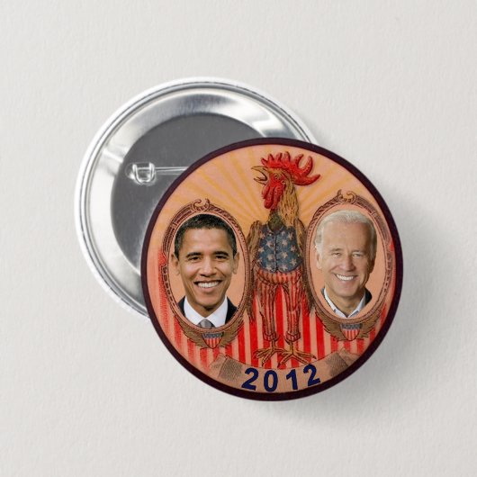 Hahn 2012 Obama Biden Button (Vorne & Hinten)