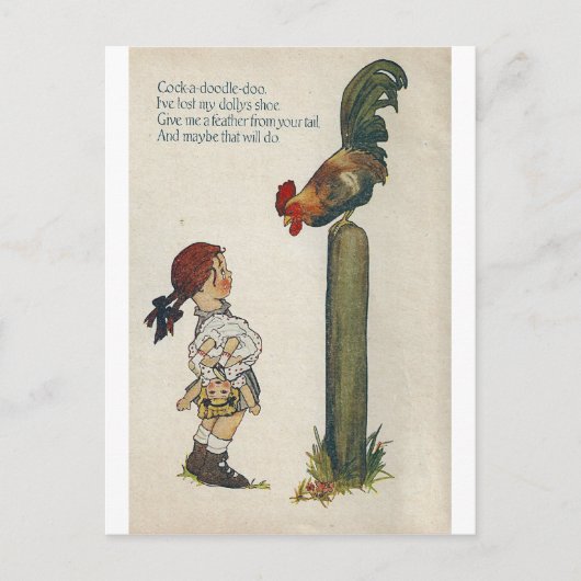 Hahn-a-doodle-doo Postkarte (Vorderseite)