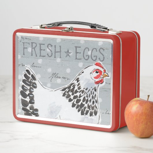 Hahn-Anruf II Metall Brotdose (Beispiel)