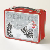 Hahn-Anruf II Metall Brotdose (Rückseite)