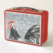 Hahn-Anruf III Metall Lunch Box (Vorderseite)