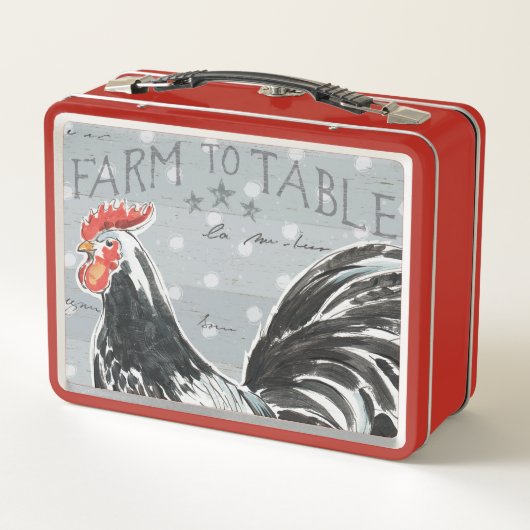 Hahn-Anruf III Metall Lunch Box (Rückseite)