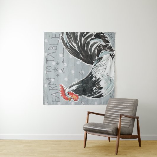 Hahn-Anruf III Wandteppich (Beispiel)