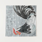 Hahn-Anruf III Wandteppich (Vorderseite)