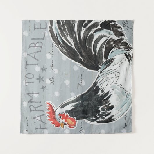 Hahn-Anruf III Wandteppich (Vorderseite)