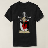 Hahn Coat of Arms Familienwappen T-Shirt (Design vorne)