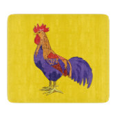 Hahn-dekoratives Glasschneiden-Brett Schneidebrett (Vorderseite)