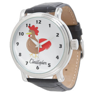 Hahn-Design personalisiert Armbanduhr