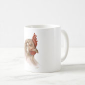 Hahn-Druck auf Tasse (VorderseiteRechts)