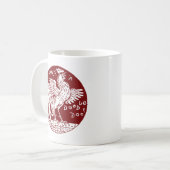 Hahn-ein-Gekritzel-Doo Kaffeetasse (Vorderseite Links)
