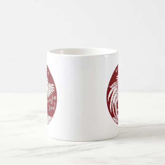 Hahn-ein-Gekritzel-Doo Kaffeetasse (Mittel)