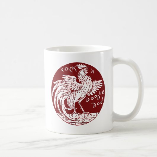 Hahn-ein-Gekritzel-Doo Kaffeetasse (Rechts)