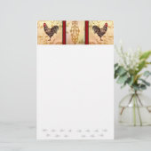 Hahn-Einkaufsliste Briefpapier (Stehend Vorderseite)