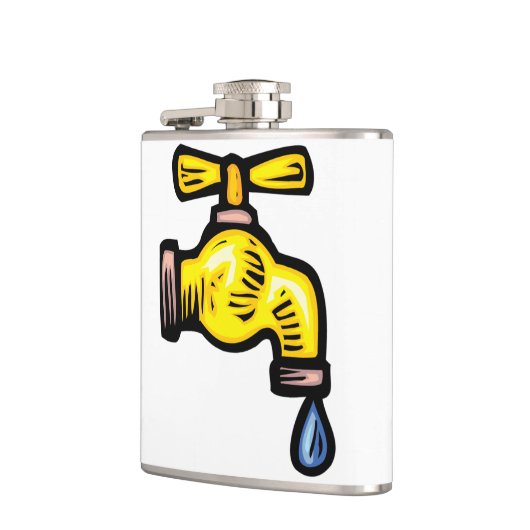 Hahn-Flasche Flachmann (Links)