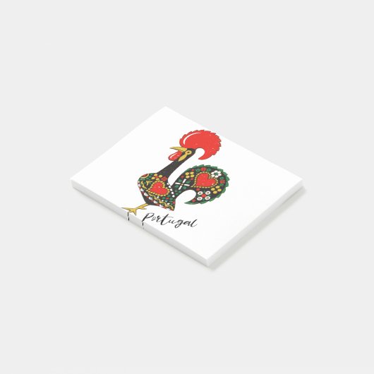 Hahn Galo de Barcelos Portuguese Post-it Klebezettel (angewinkelt)