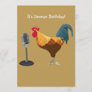 Hahn-Geburtstags-Einladung Einladung