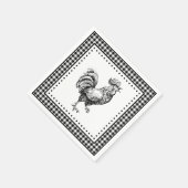 Hahn Gingham Serviette (Ecke)