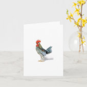 Hahn-Grüße Karte (Gelbe Blume)