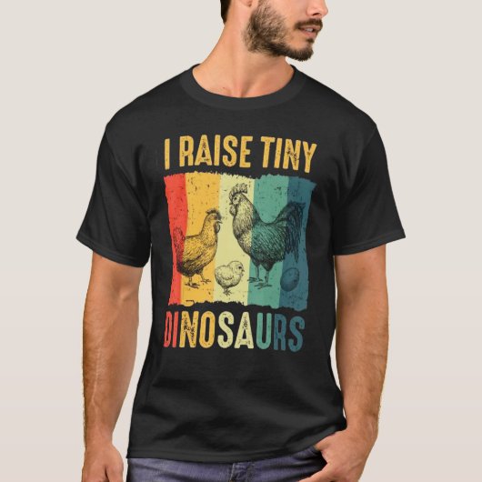 Hahn Henne Hühnerbauer T-Shirt (Vorderseite)