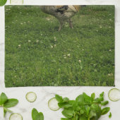 Hahn Huhn auf dem Bauernhof Geschirrtuch (Gefaltet)