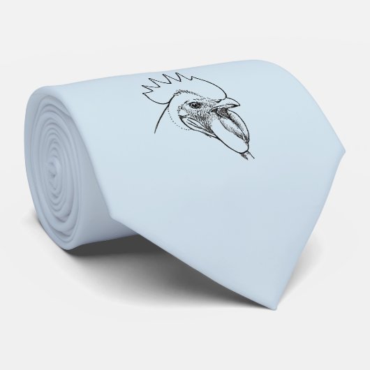 Hahn-Huhn-Muster Krawatte (Gerollt)