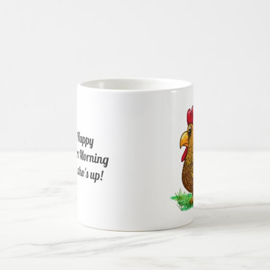 Hahn-Huhn-Spaßkaffee-Teeschalen-Tasse Kaffeetasse (Mittel)