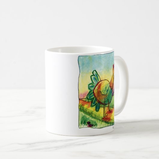 Hahn-/Huhn-Tasse Kaffeetasse (VorderseiteRechts)