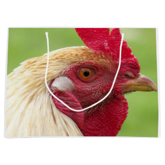 Hahn, Huhn, Tier, Vögel, Design, Bauernhof, Große Geschenktüte