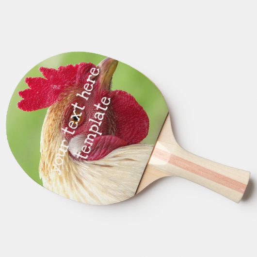 Hahn, Huhn, Tier, Vögel, Design, Bauernhof, Tischtennis Schläger (Seitenansicht)