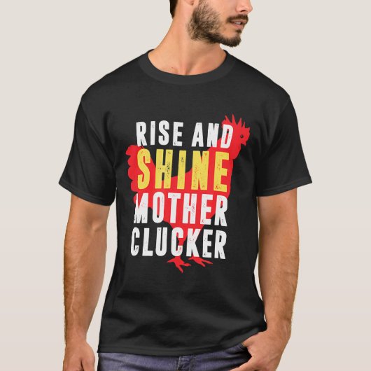 Hahn Huhn Top Aufstehen und strahlen Mutter Gacker (Vorderseite)