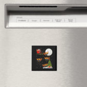 Hahn Hühner Weihnachtsmann Schlitten Fliegend Lust Magnet (In Situ (Geschirrspüler))