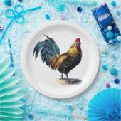 Hahn-Illustration #1 Pappteller (Party)