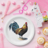 Hahn-Illustration #1 Pappteller (Party)