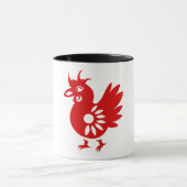 HAHN-ILLUSTRATION DES TIERKREIS-PAPERCUT TASSE (Zentrum)
