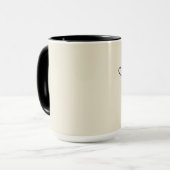"Hahn" im Volkskunststil Tasse (Vorderseite Links)