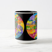 Hahn in verliebter Kaffeetasse (Mittel)