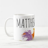 Hahn-Jahr-oder Geburtstags-personalisierte Tasse (Links)