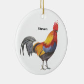 Hahn Keramik Ornament (Rechts)