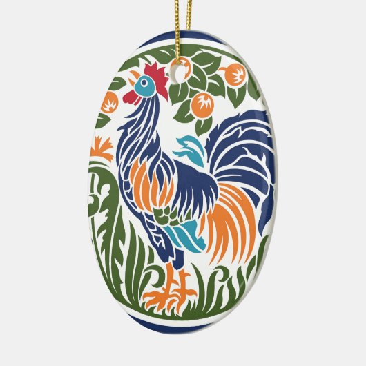 Hahn Keramikornament (Links)