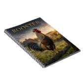 Hahn ländlicher Bauernhof ANIMALS Notizblock (Rechte Seite)