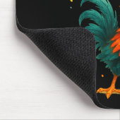 Hahn lustiger Vogel Hühnerflüsterer Fawk Mousepad (Ecke)